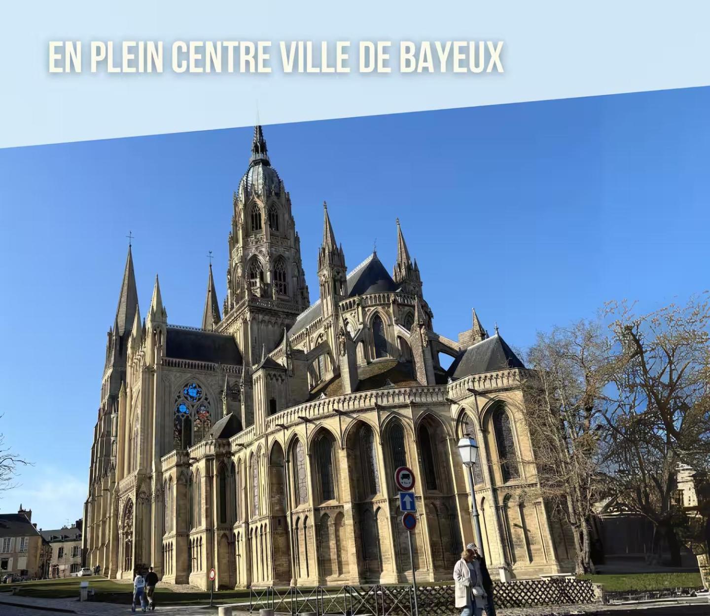 Les Remparts Apt Spacieux 1 Er Etage Renove Joliment Decore Bien Equipe Plein Centre Bayeux Proche Plages Du Debarquement Parking Gratuit A Proximite Экстерьер фото